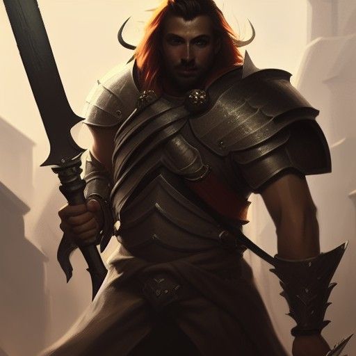 Fantasy Knight with Blade Concept Art