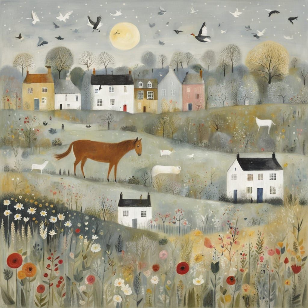 Vibrant Still Life in a Modern Artistic Style