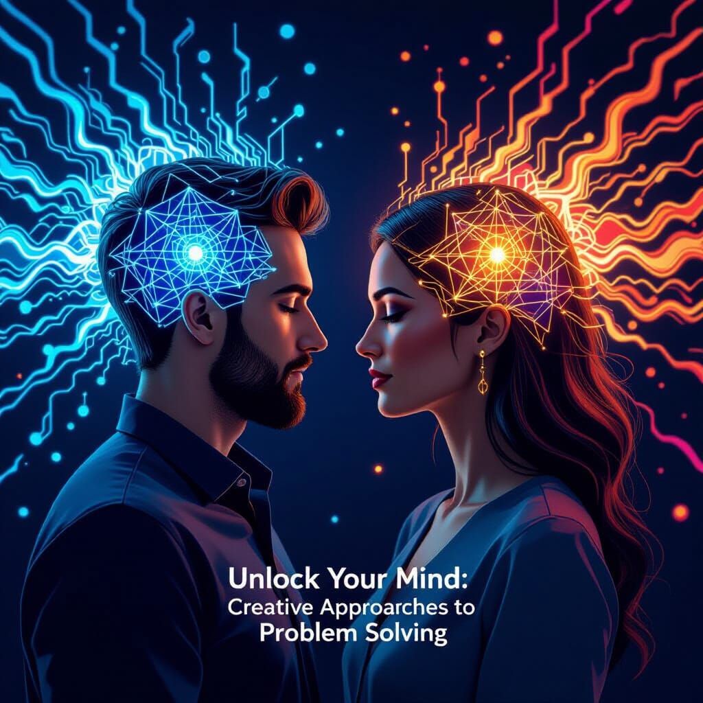 Unlock Your Mind: Man And Woman With Geometric Patterns