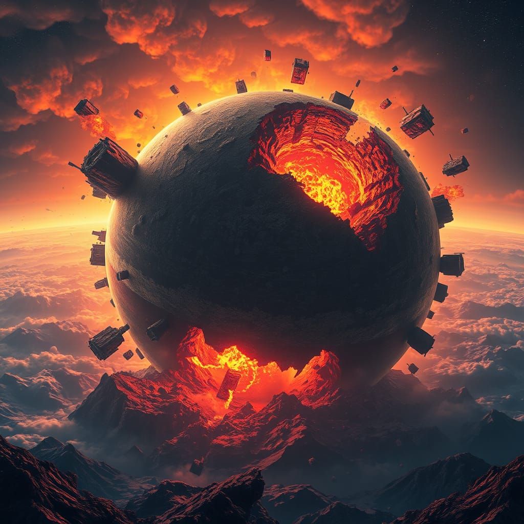 Planetary Annihilation in Sci-Fi Style
