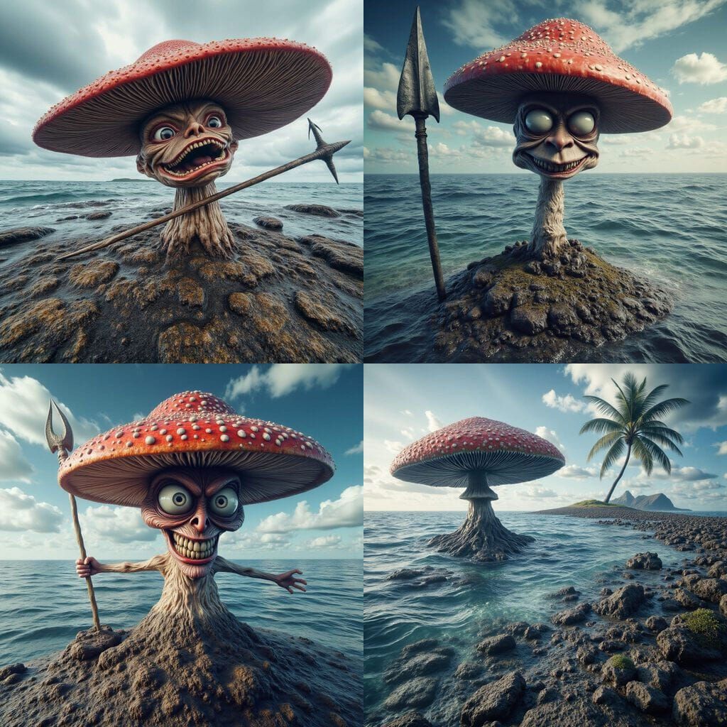 Mushroom Harpooner on Deserted Atlantic Island