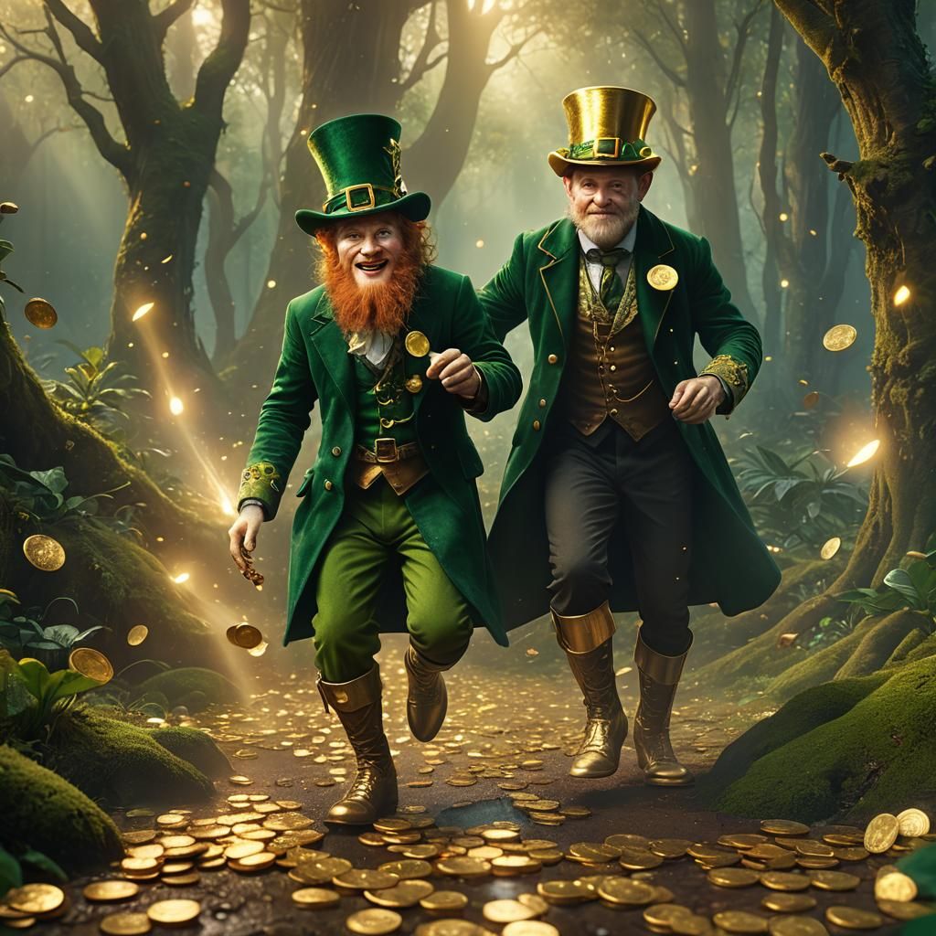 Leprechaun Mogging in Mystical Emerald Forest