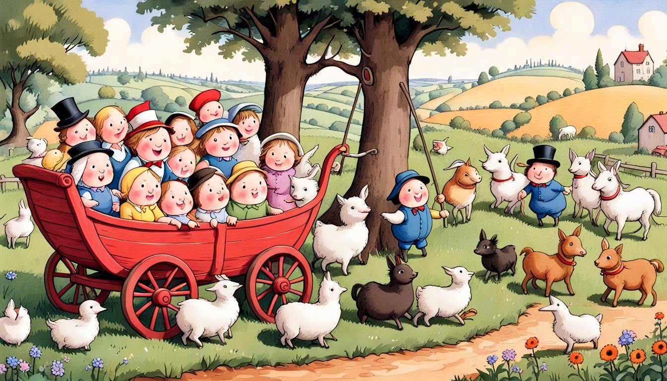 AI Generated Nursery Rhyme Illustration