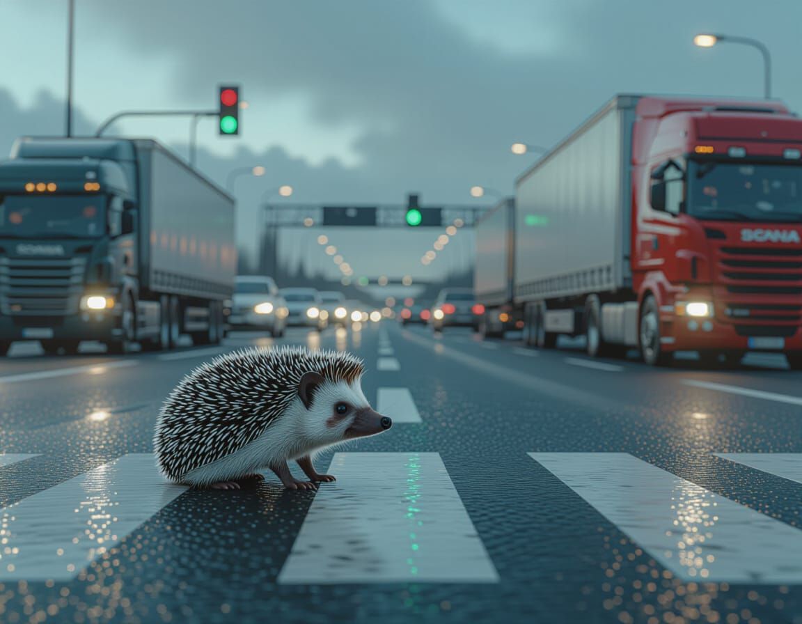 Hedgehog vs Traffic: The crosswalk chronicles