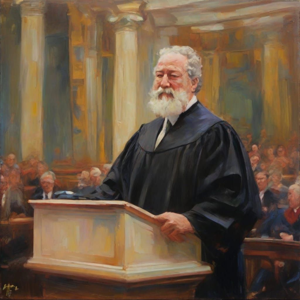 Impressionistic Portrait of a Confused Speaker