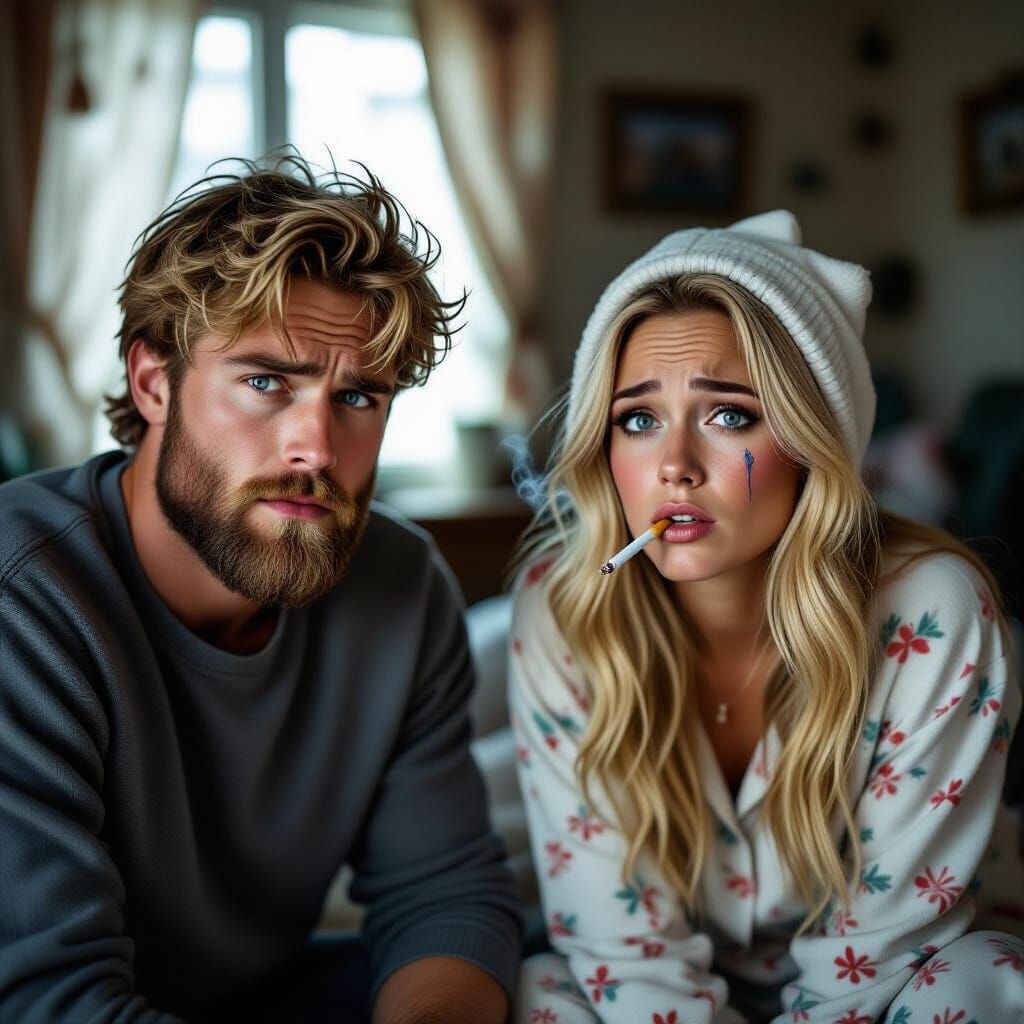 Couple's Christmas Meltdown: Stressed Boyfriend Ignores Girl...