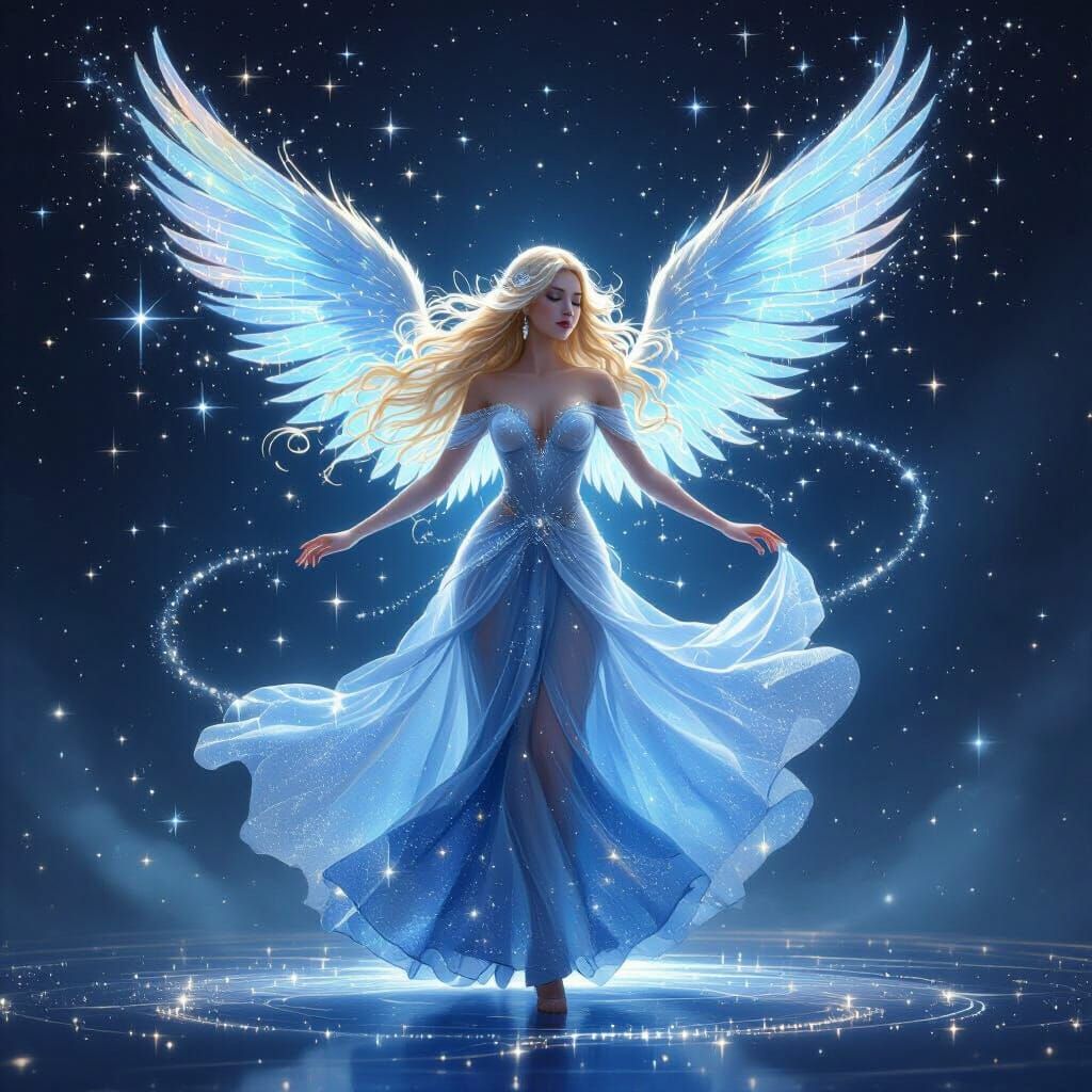 Celestial Being's Enchanting Cosmic Dance