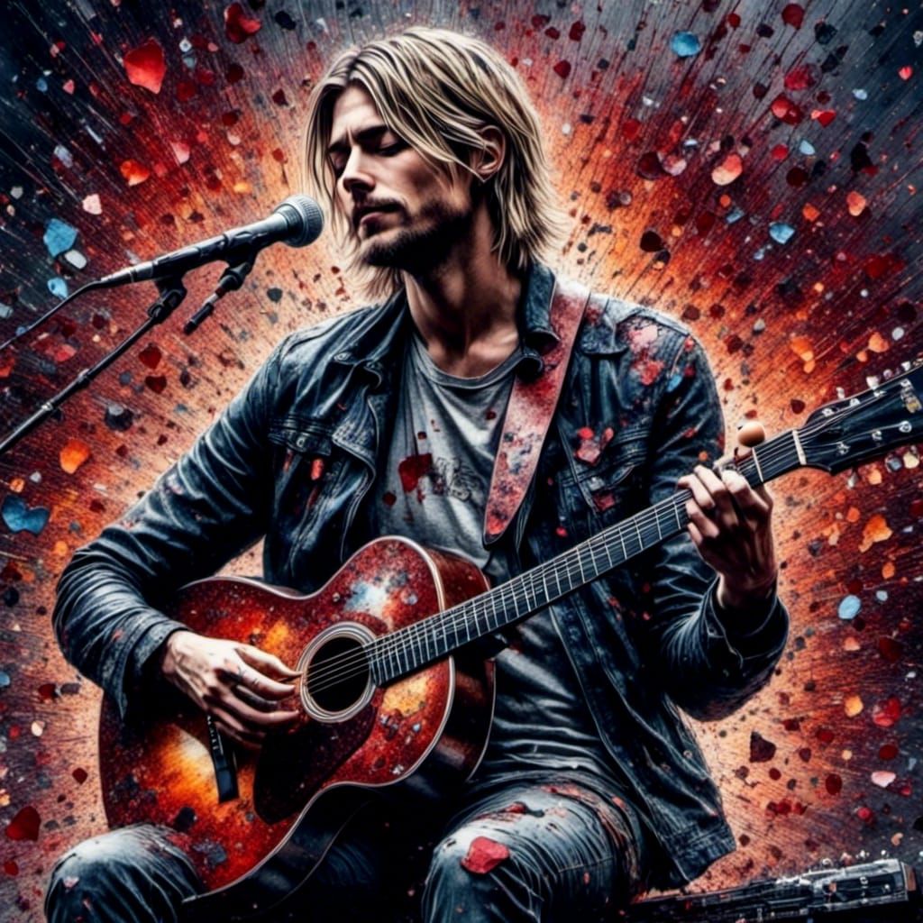 Kurt Cobain in concert