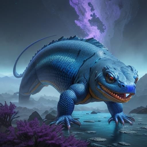 Epic Salamander with Intricate, Detailed Rendering
