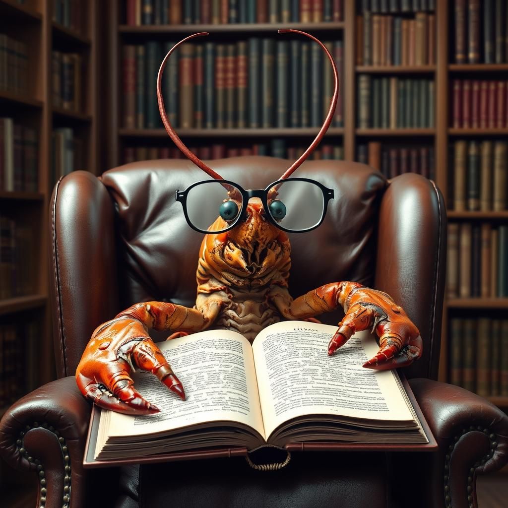 Lobster Reader in Library