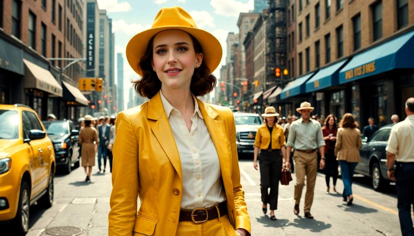 Rachel Brosnahan as Lois Lane in Metropolis Streets