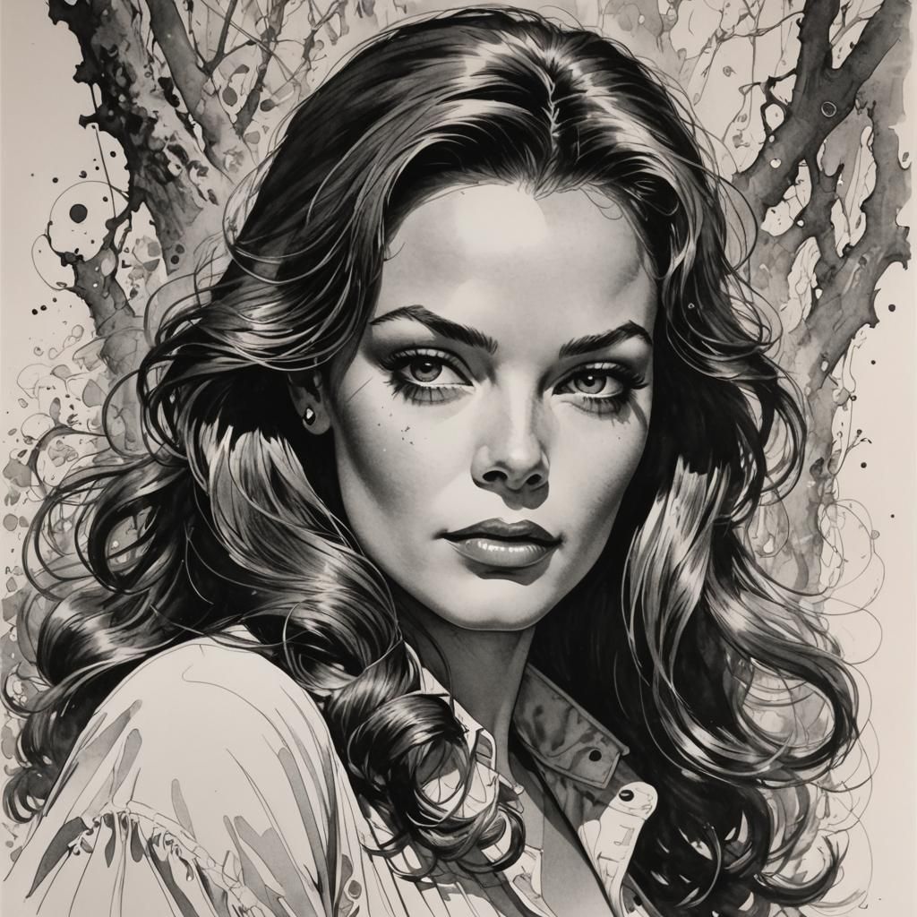 Woman in Comic Art Style