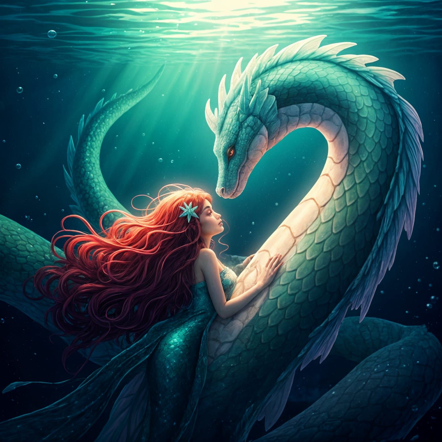 Jörmungandr and Inanna: Deep Sea Whimsy