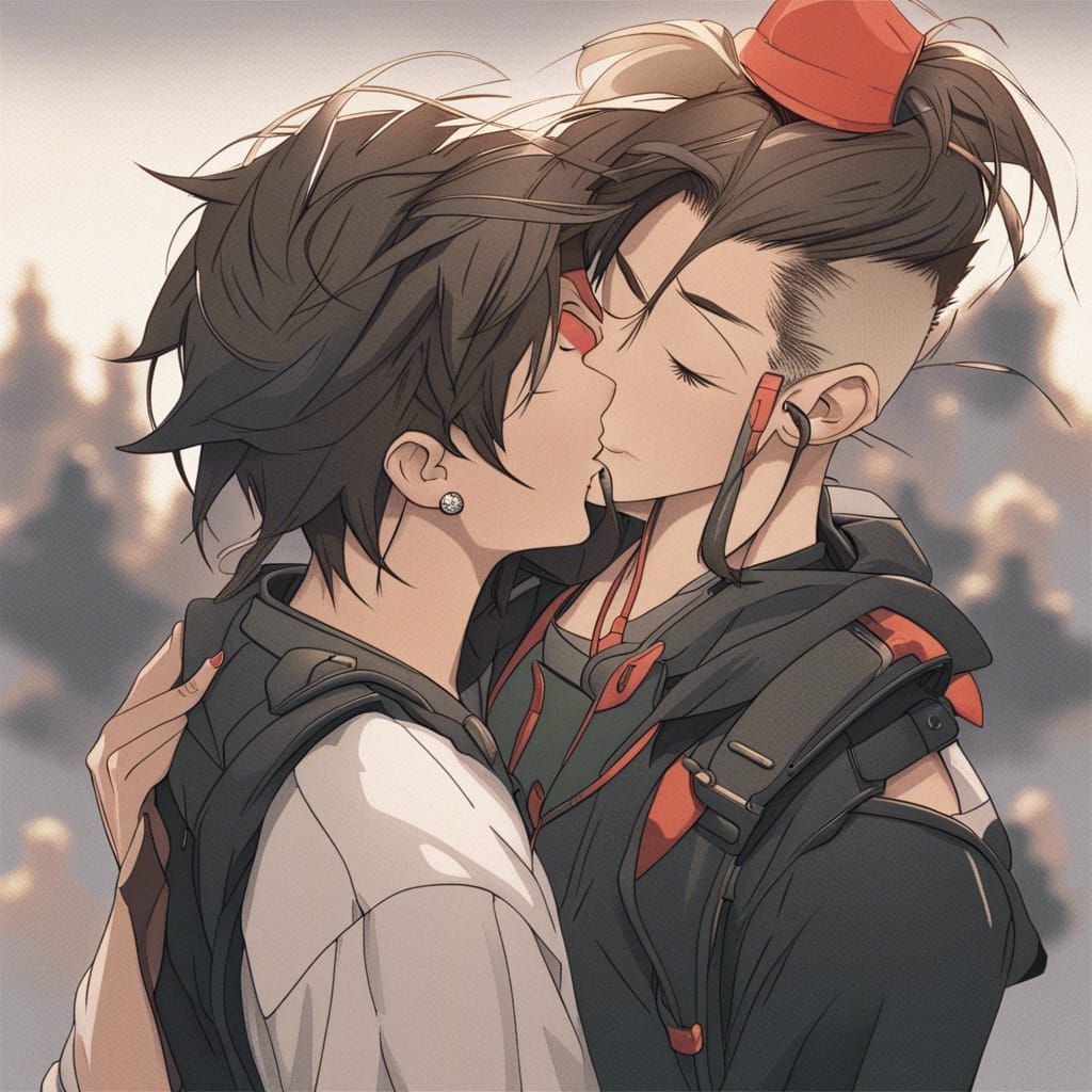 Girl Kisses Boy: A Moment of Tenderness