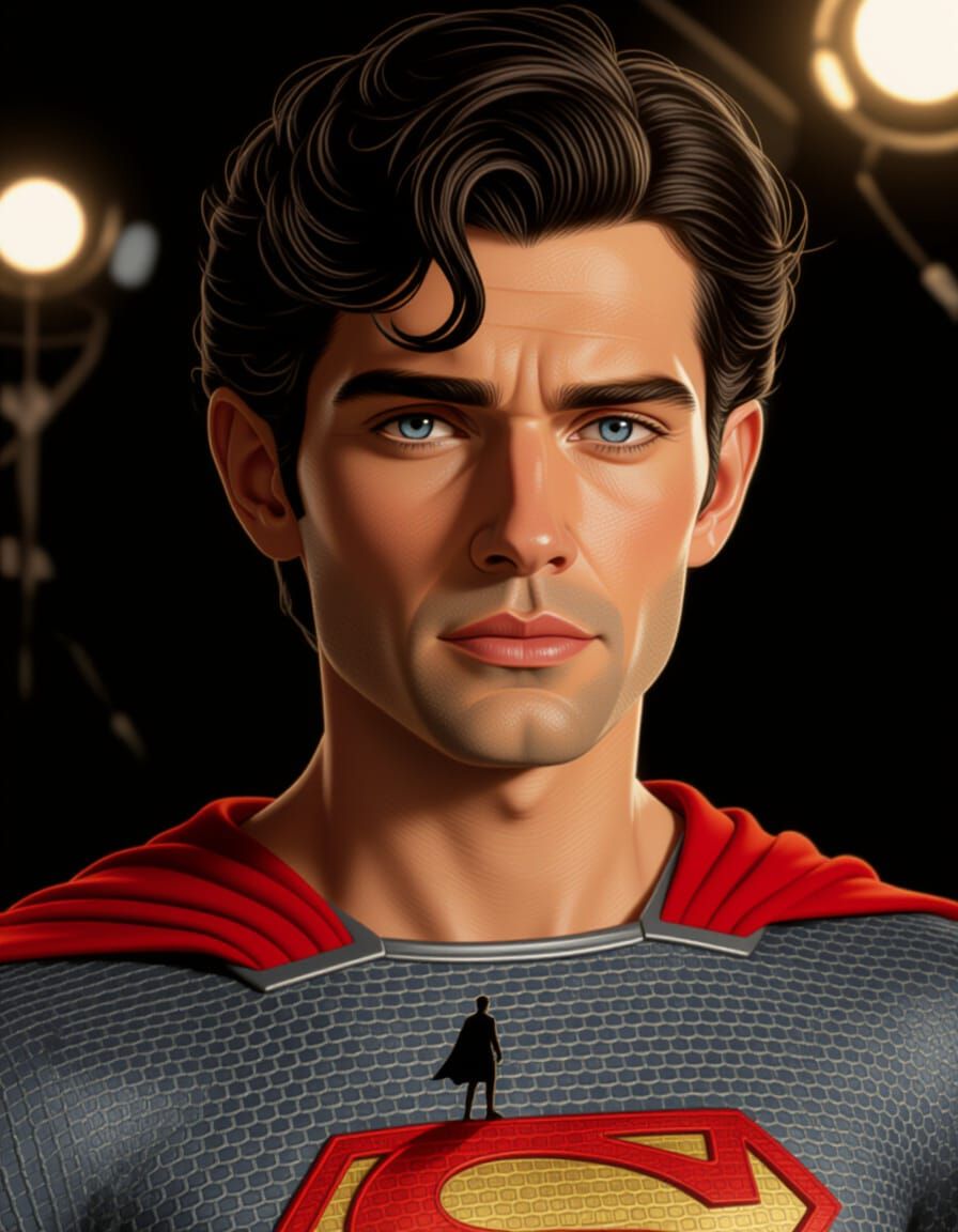 Lone Figure in Stormy Fantasy Landscape