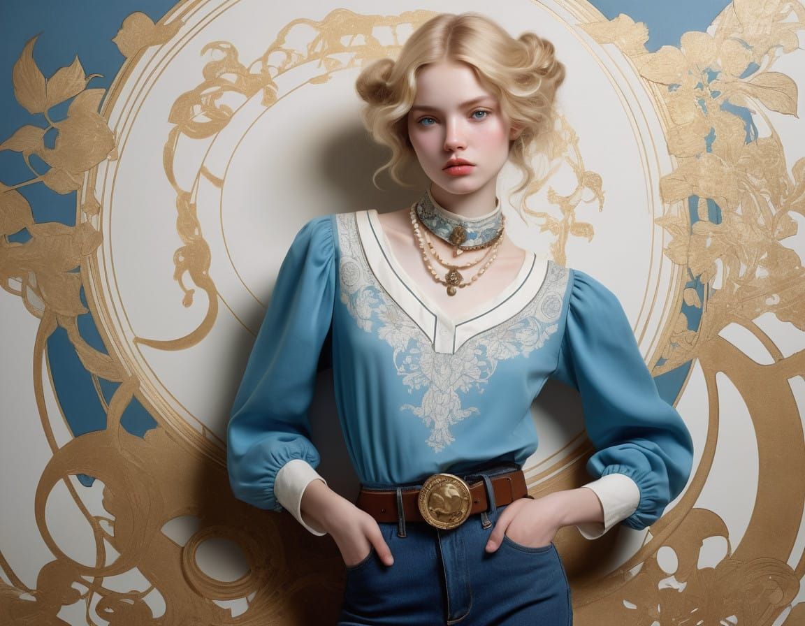 Elegant Woman in Hyper-Realistic Portraiture