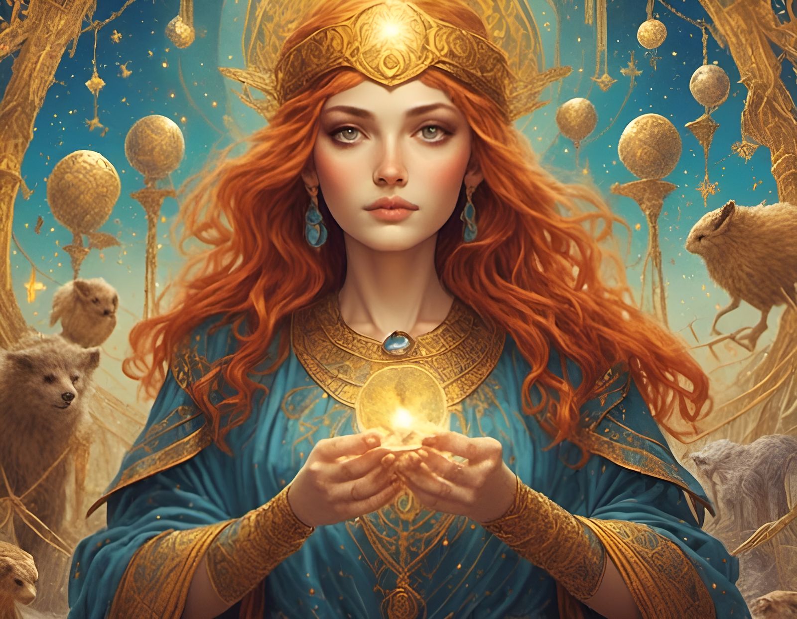 AI Realization of Tarot Card Aesthetic