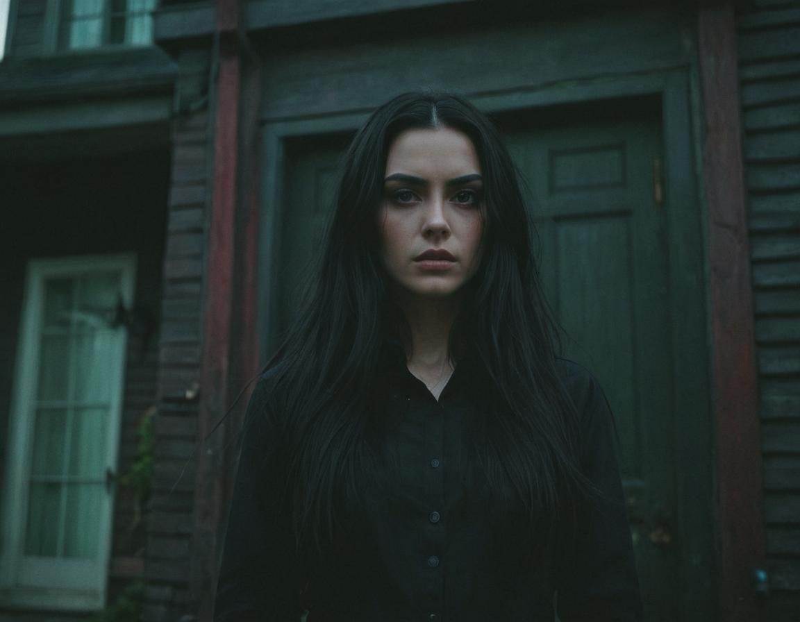 Mysterious Woman Summons Energy at Dark House