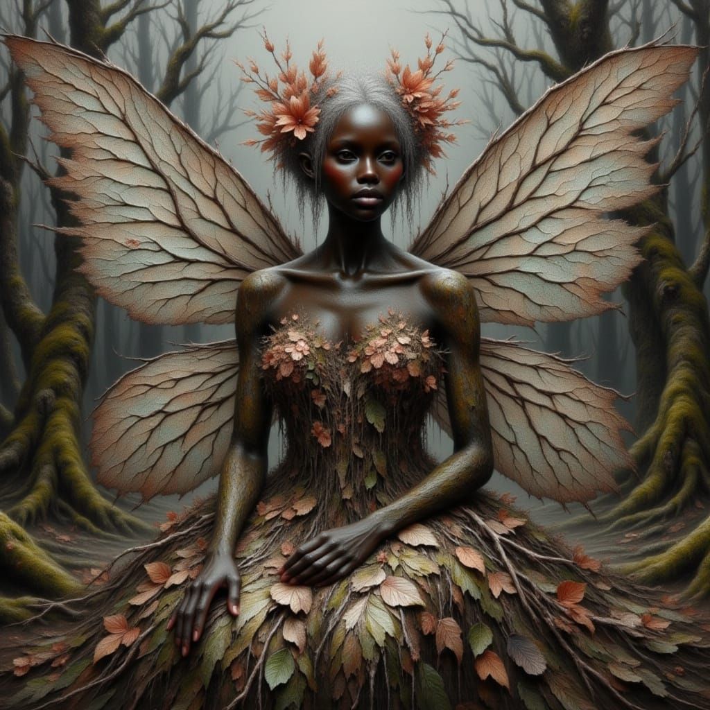 Ancient AI Oracle in Enchanted Woodlands