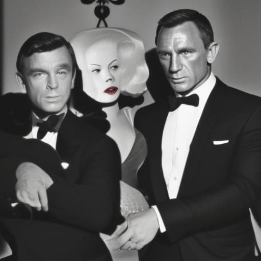 Stylized 007 James Bond Digital Art