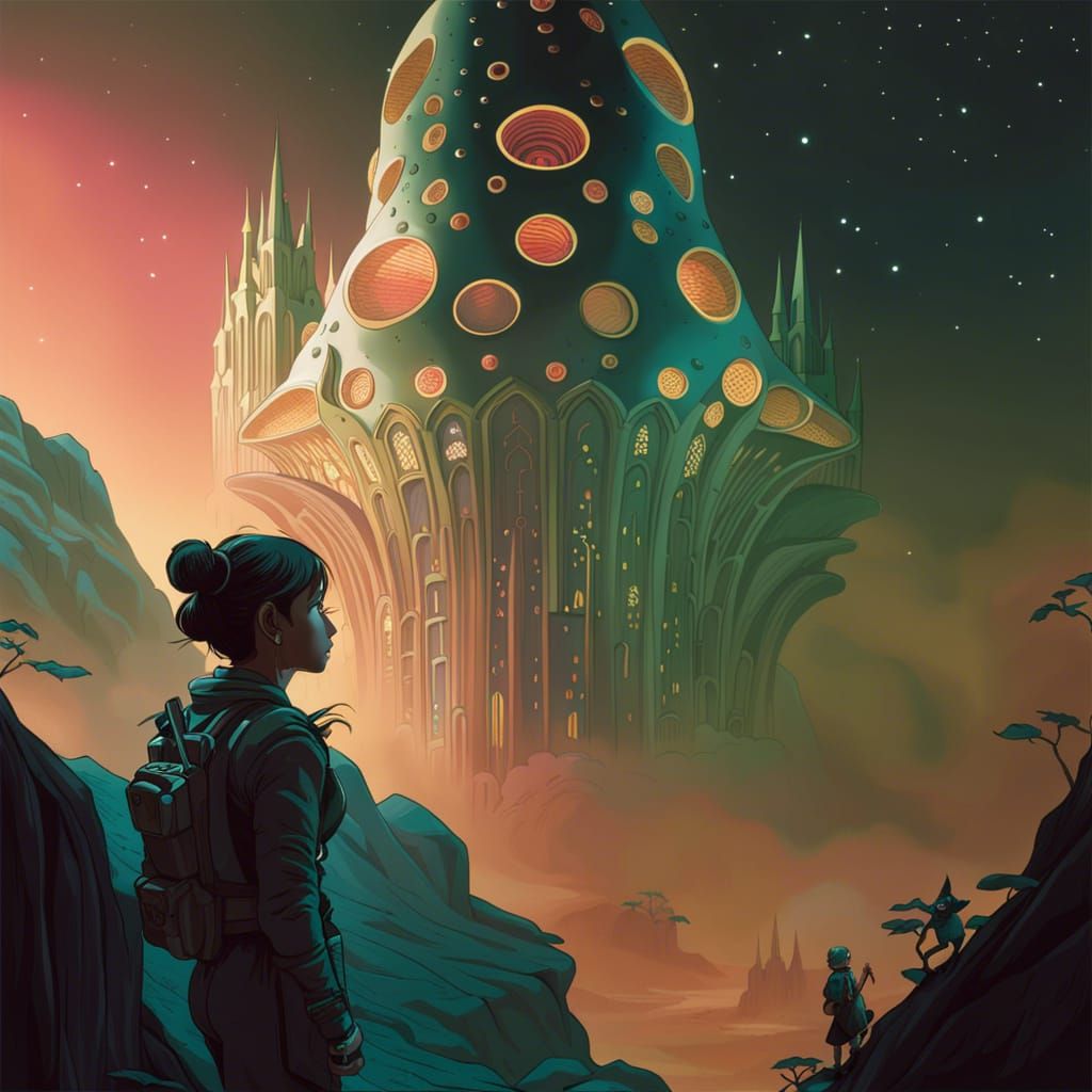 Spectacular Eco-City Dreamscape in Digital Illustration