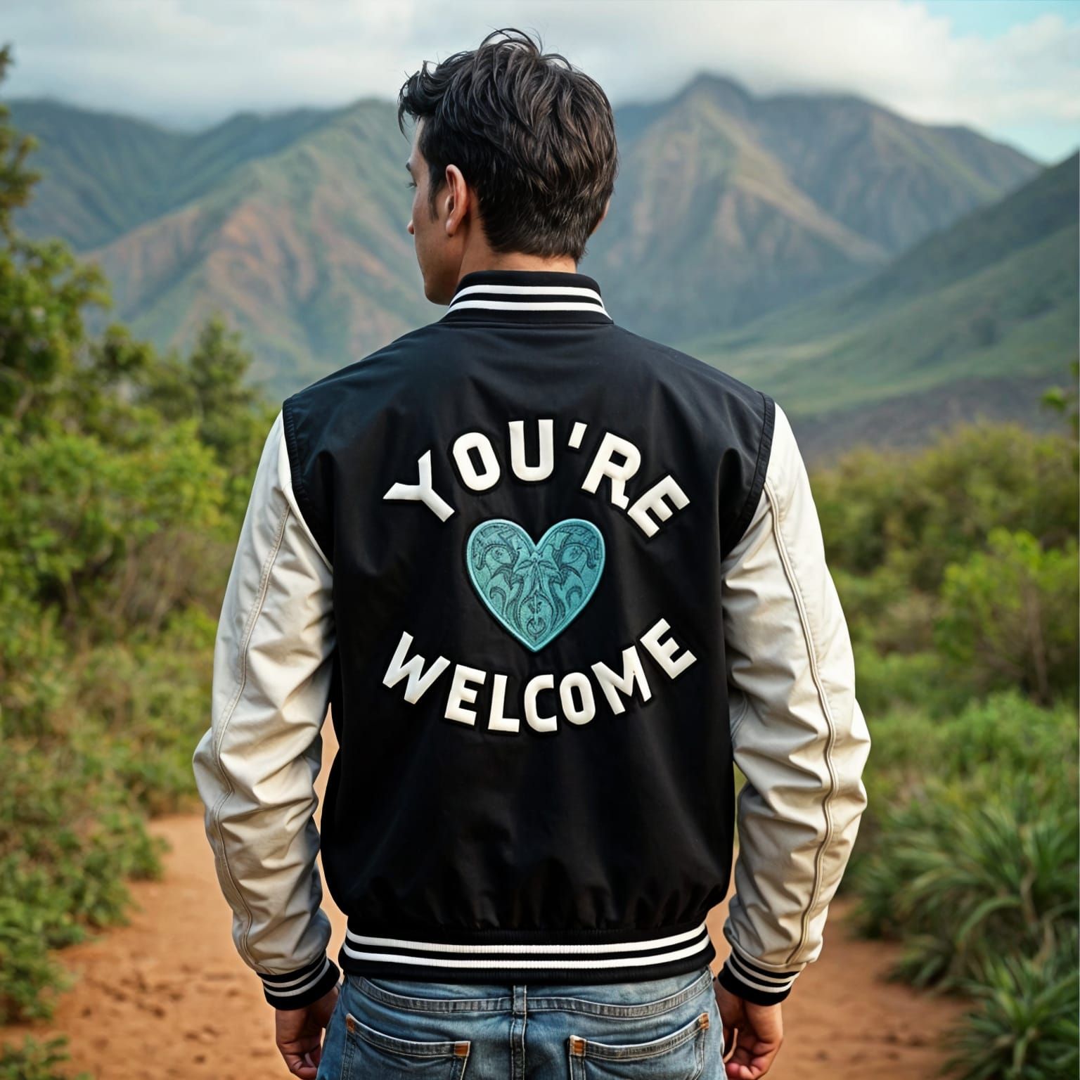 Maui Inspired Letterman Jacket Advertising Campaign