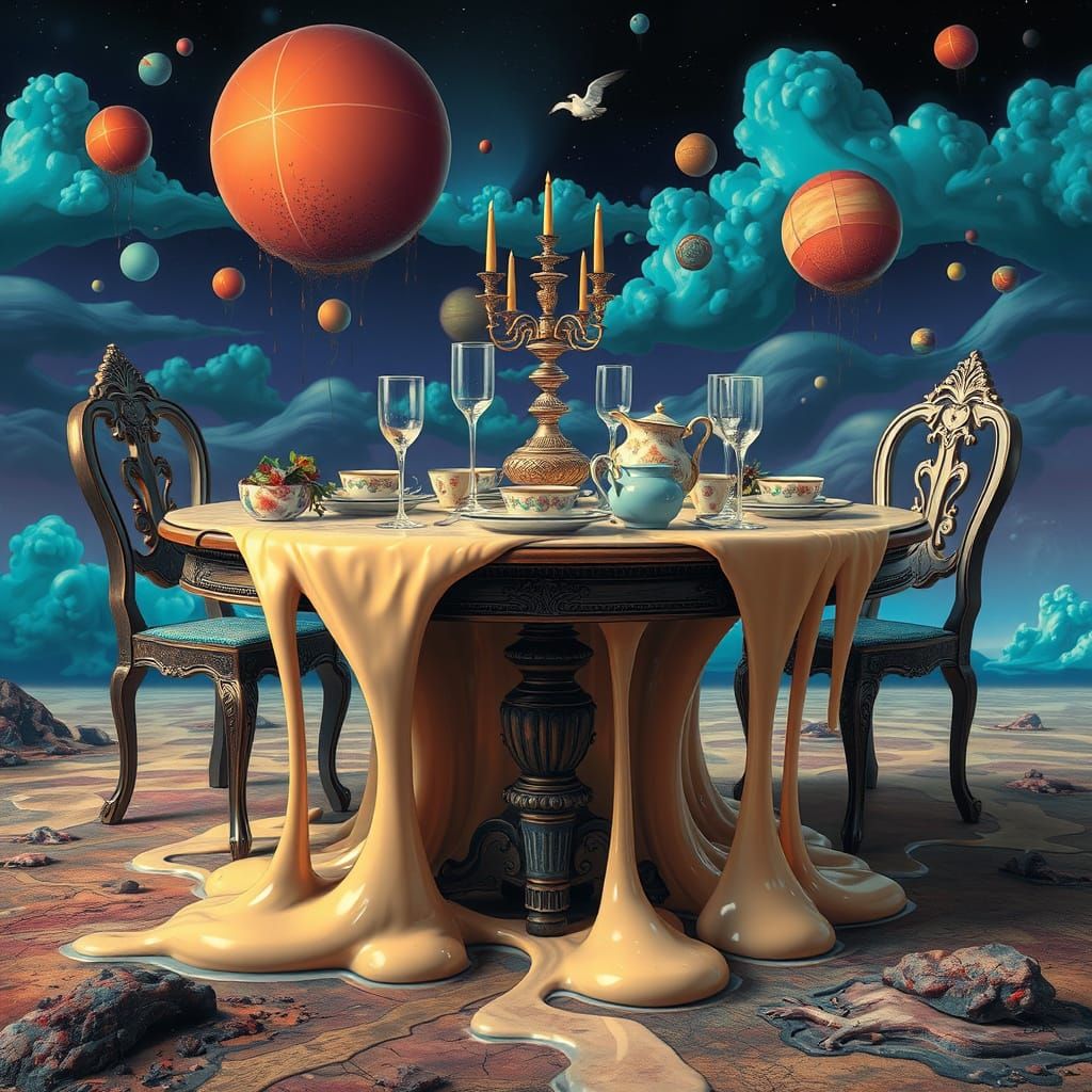 Surreal Melting Dining Table Inspired by Dali