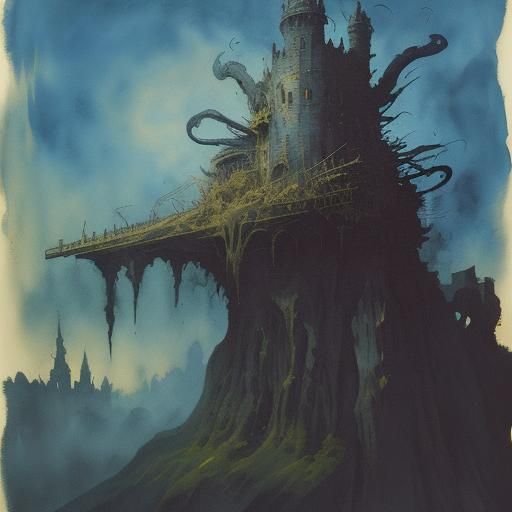 Rapunzel in Sinister Impressionist Style