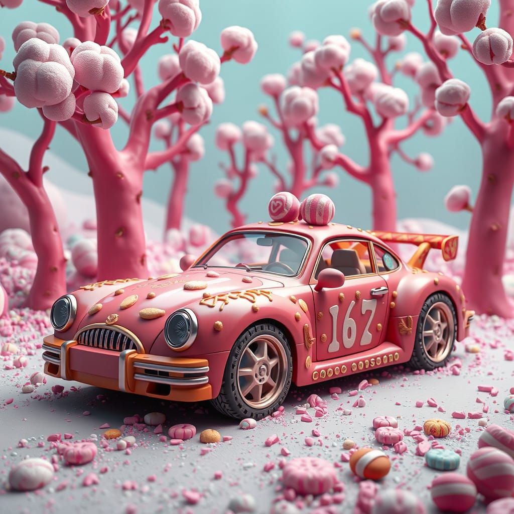 Surreal Candy Car Unveils Chocolate Fantasy Realm