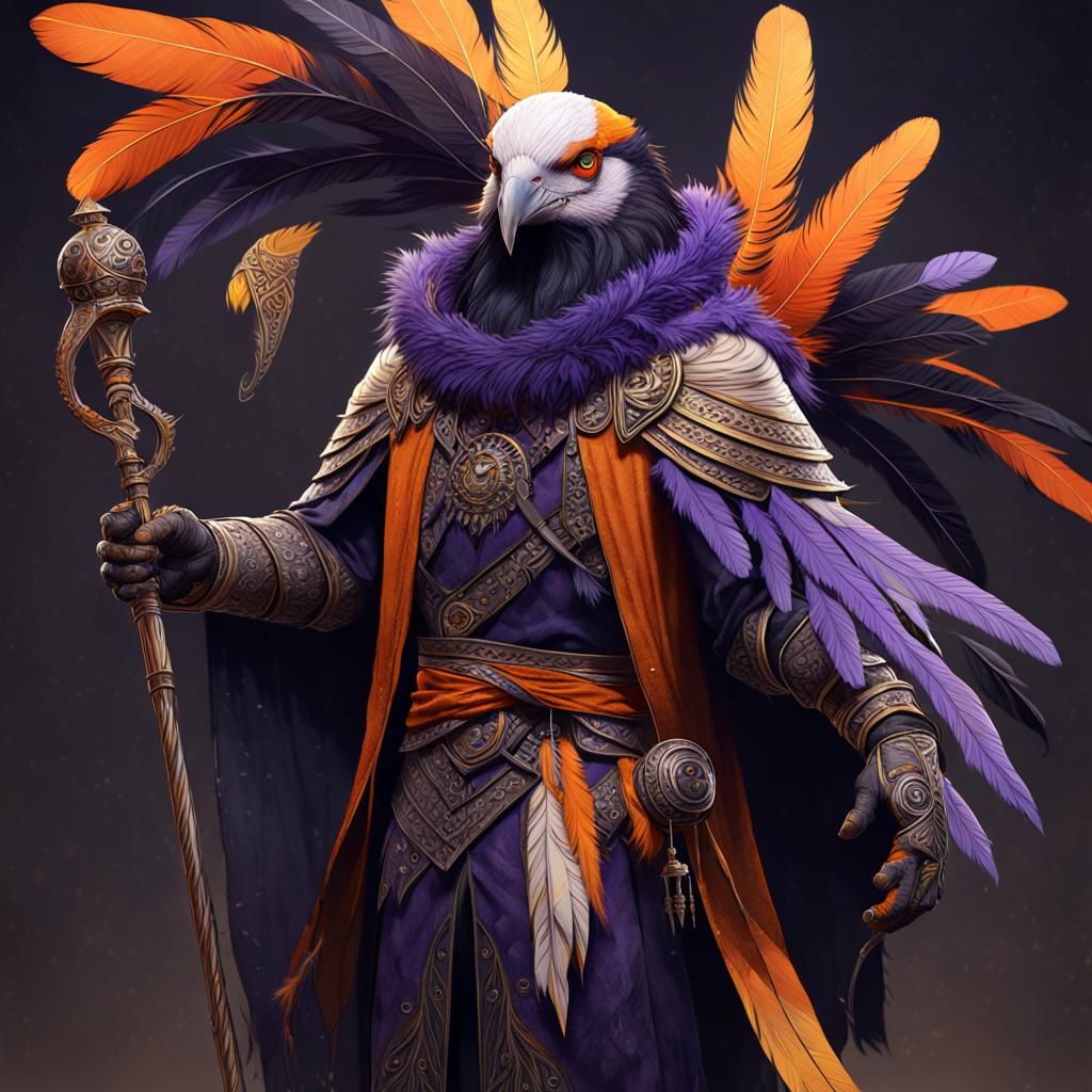 Ornithic Quarterstaff Wielder Concept Art