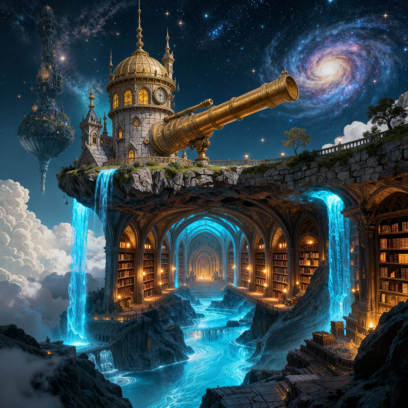 Library Located Beneath Observatory