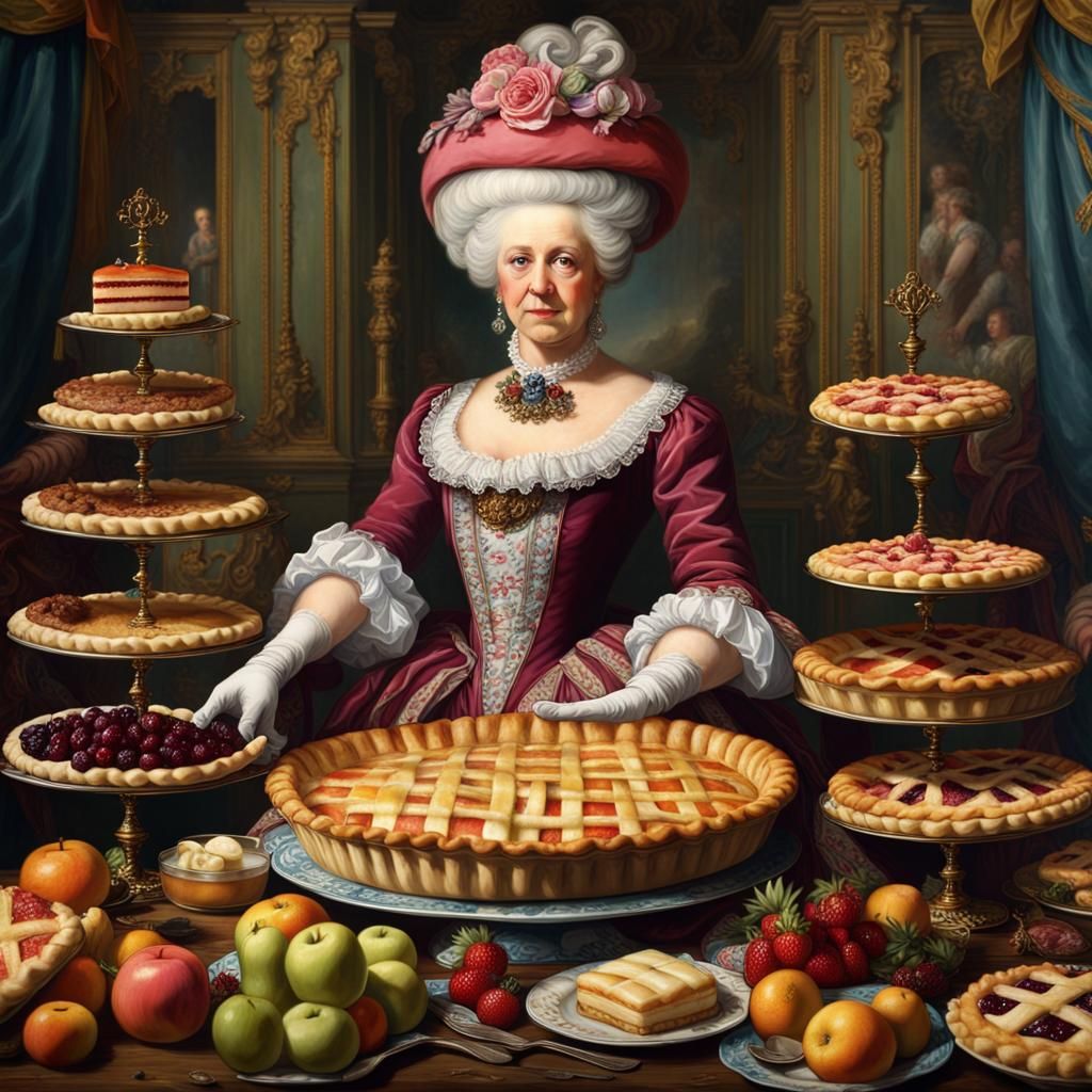 Marie Antoinette's Pie Feast: A Matte Painting