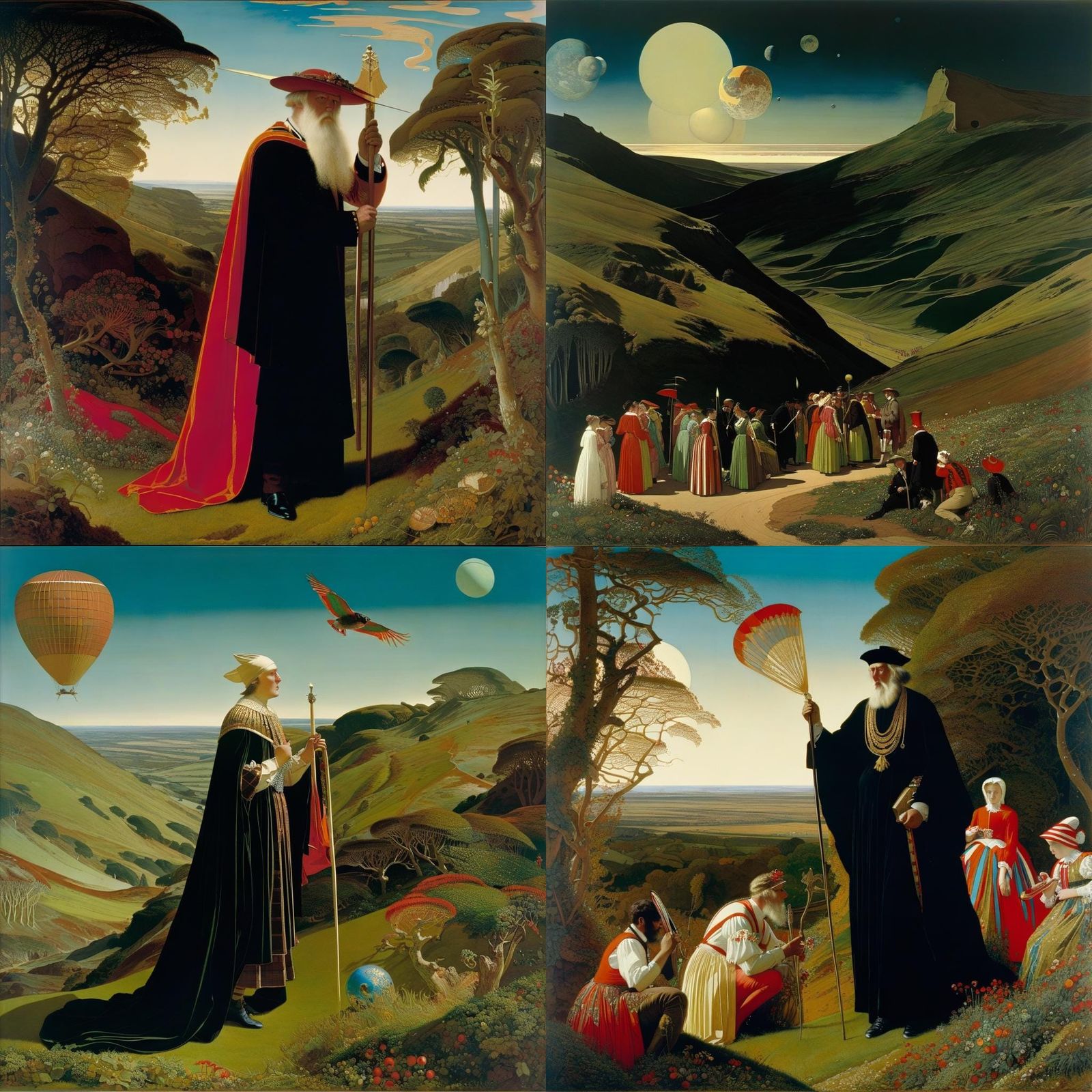 Fantastical Fairy Scene in Victorian Style