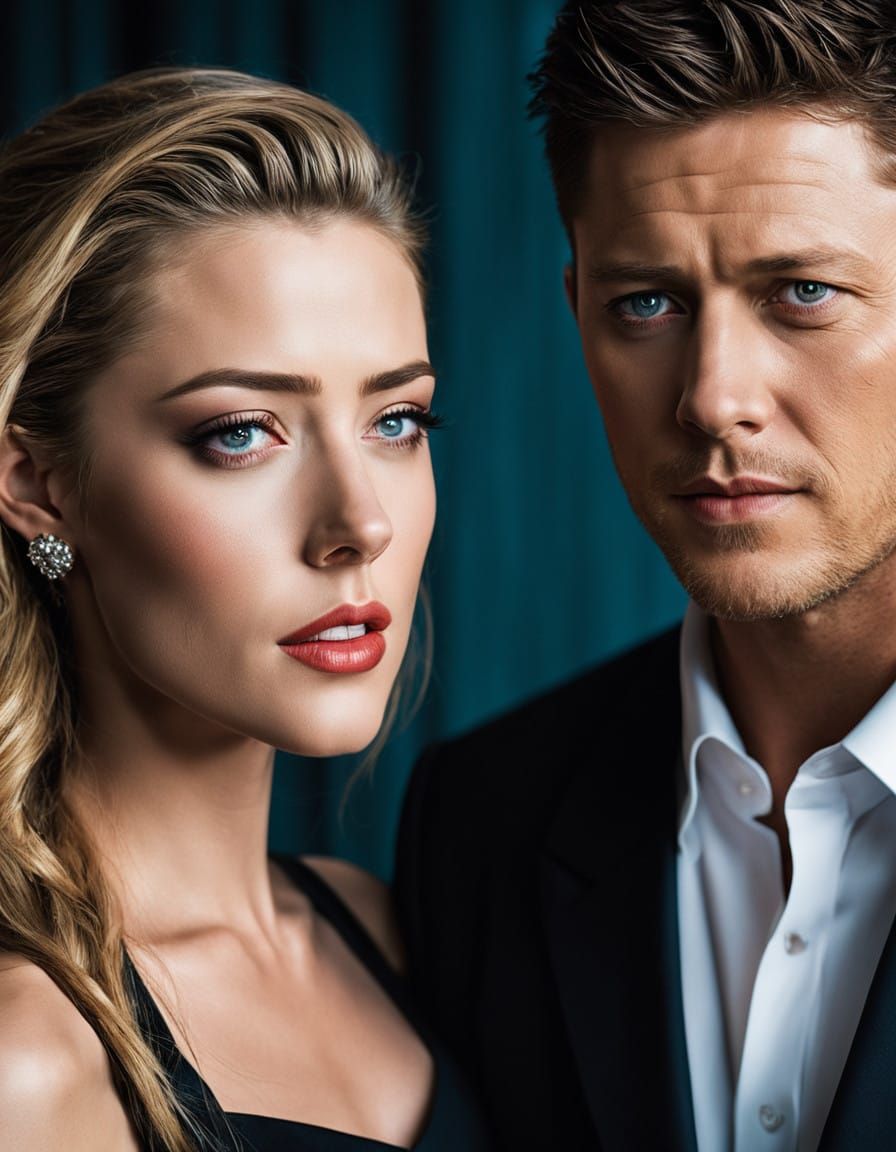 Celebrities in Intimate Close-Up Portrait