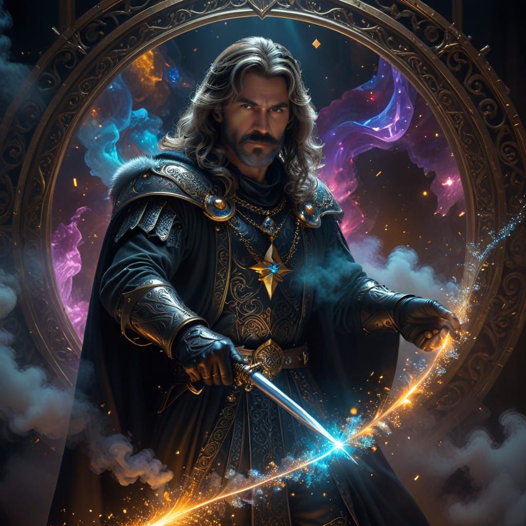 Dark Gothic Crystal Ball in Extreme Foreshortening