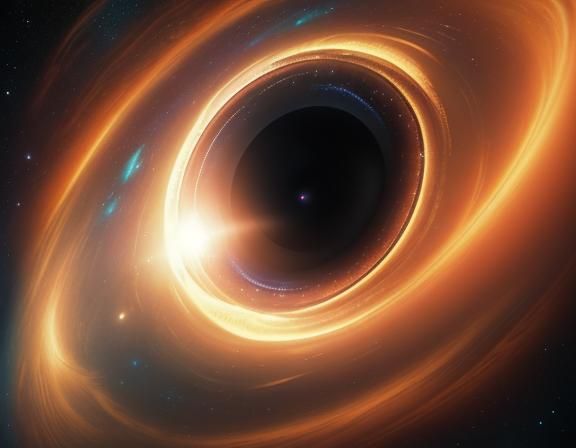 Cosmic Black Hole: Hyperrealistic Quantum Physics Rendering
