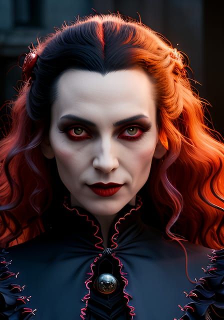 Gothic Portrait of Dracula's Wife