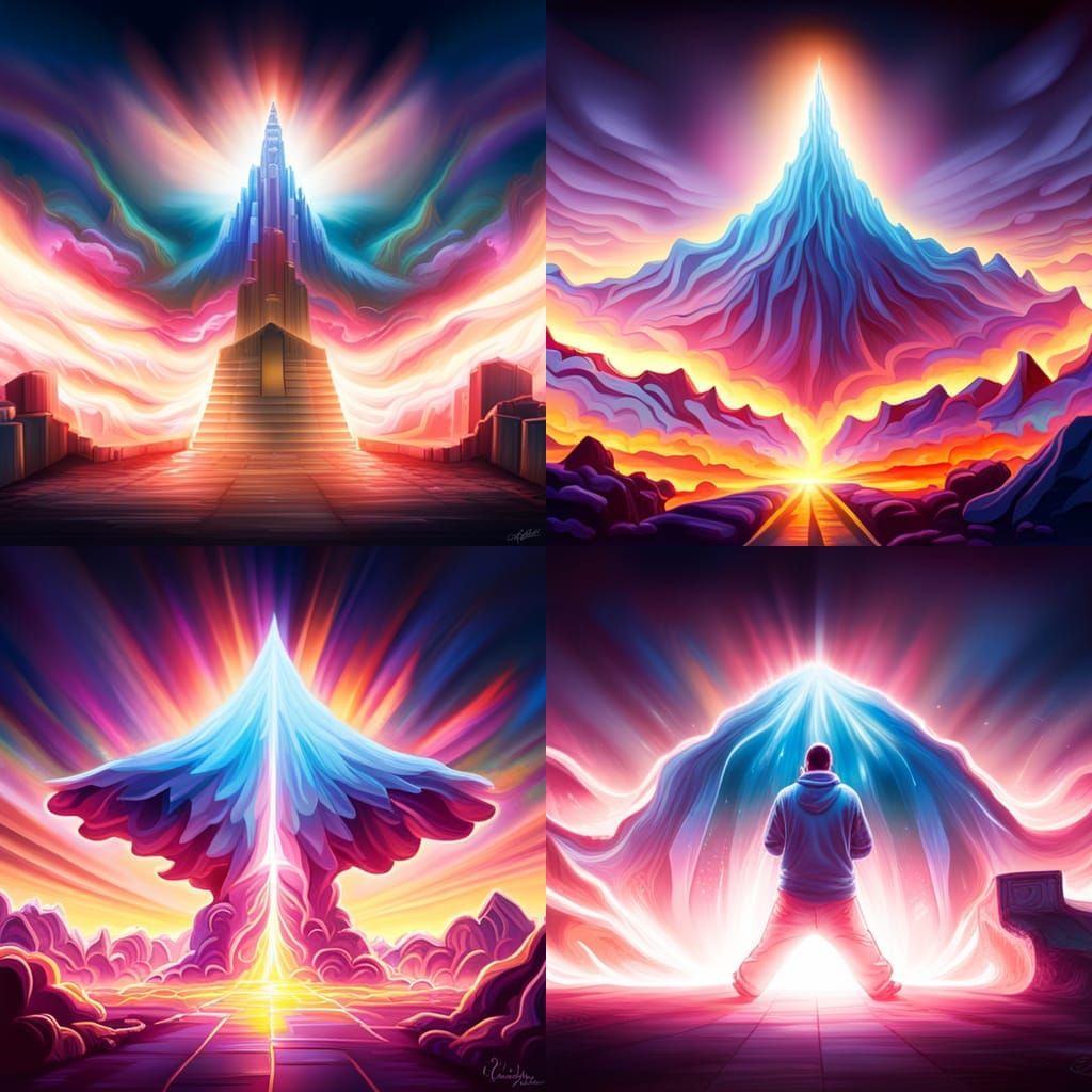 Colorful Graffiti Art: God Said Let There Be Light