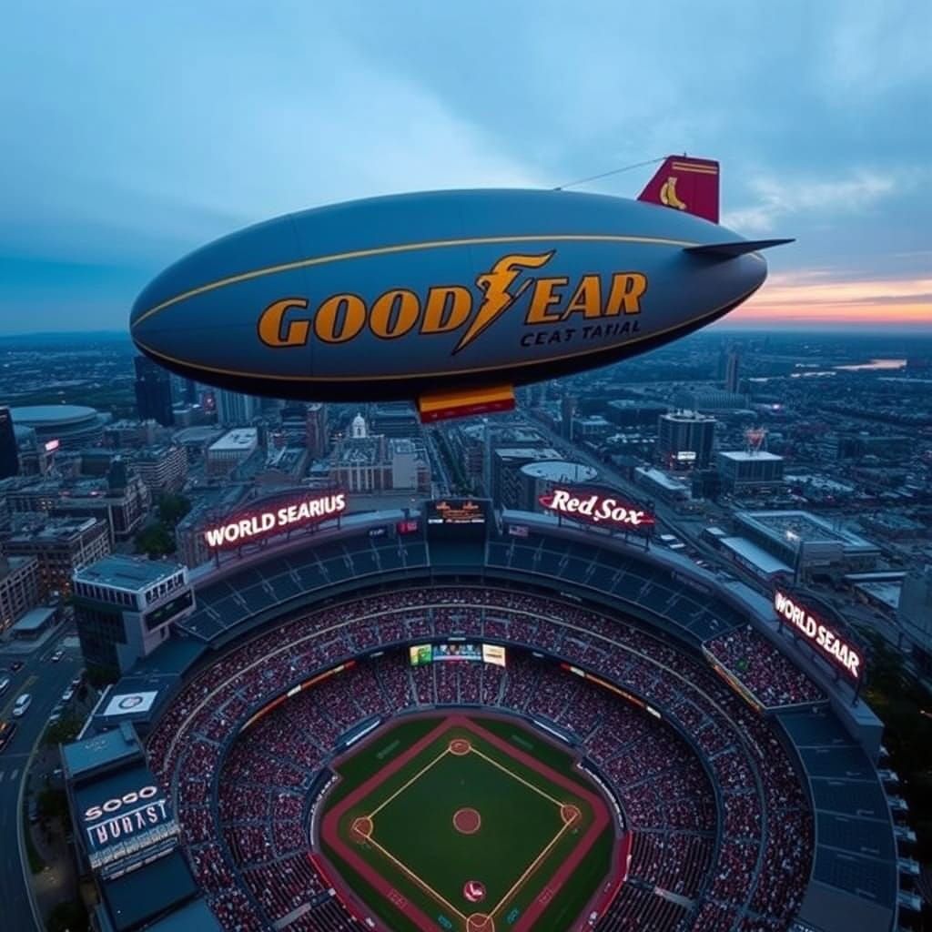 Fenway Park Aerial View During World Series Game