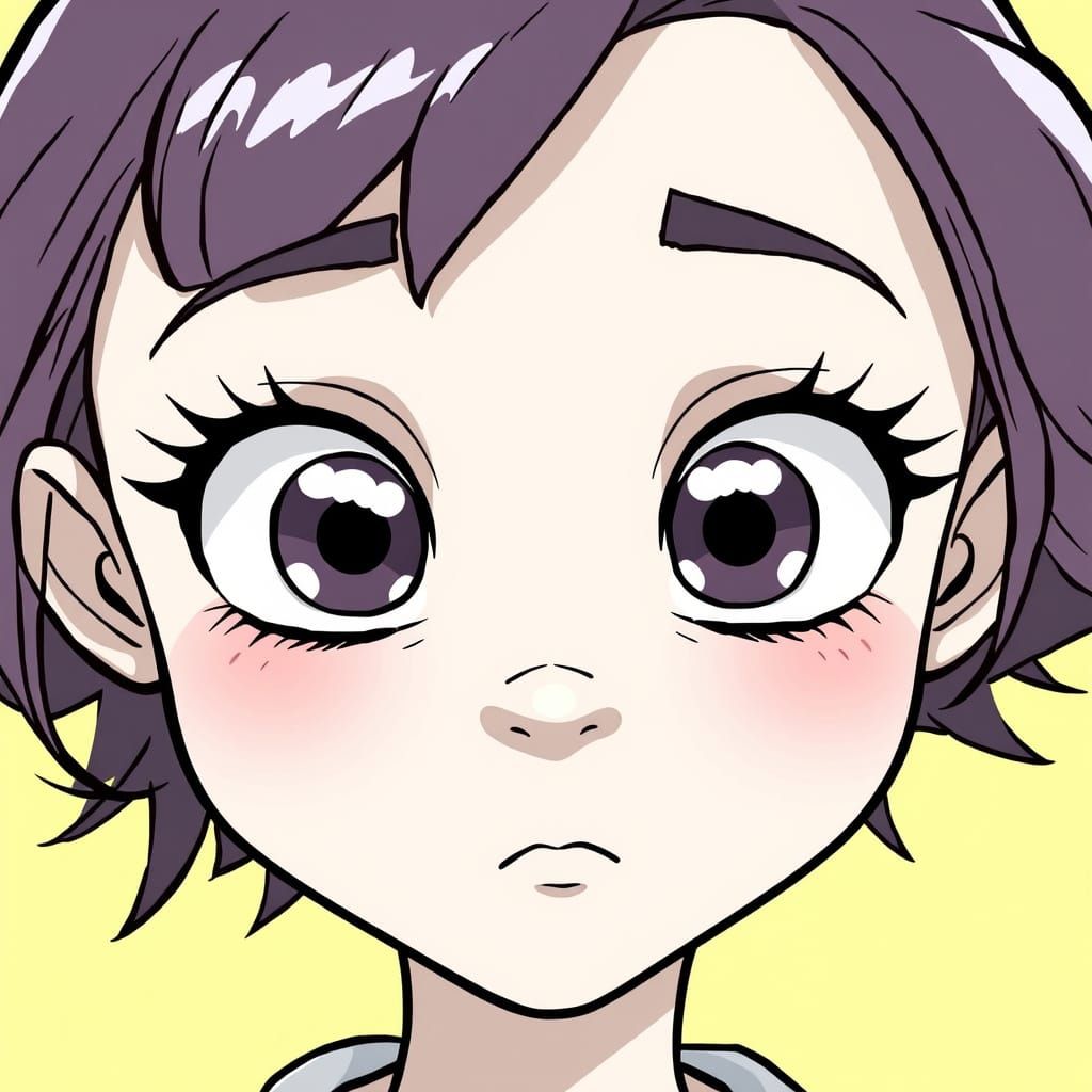 Stylized Character Illustration with Flat Color Palette