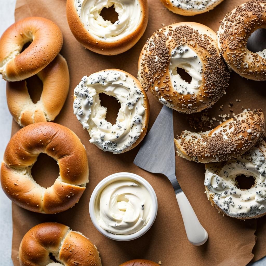 Everything Bagel with Cream Cheese Photo