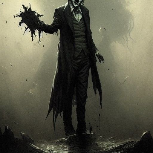 Horror Joker in Gustave Doré Style