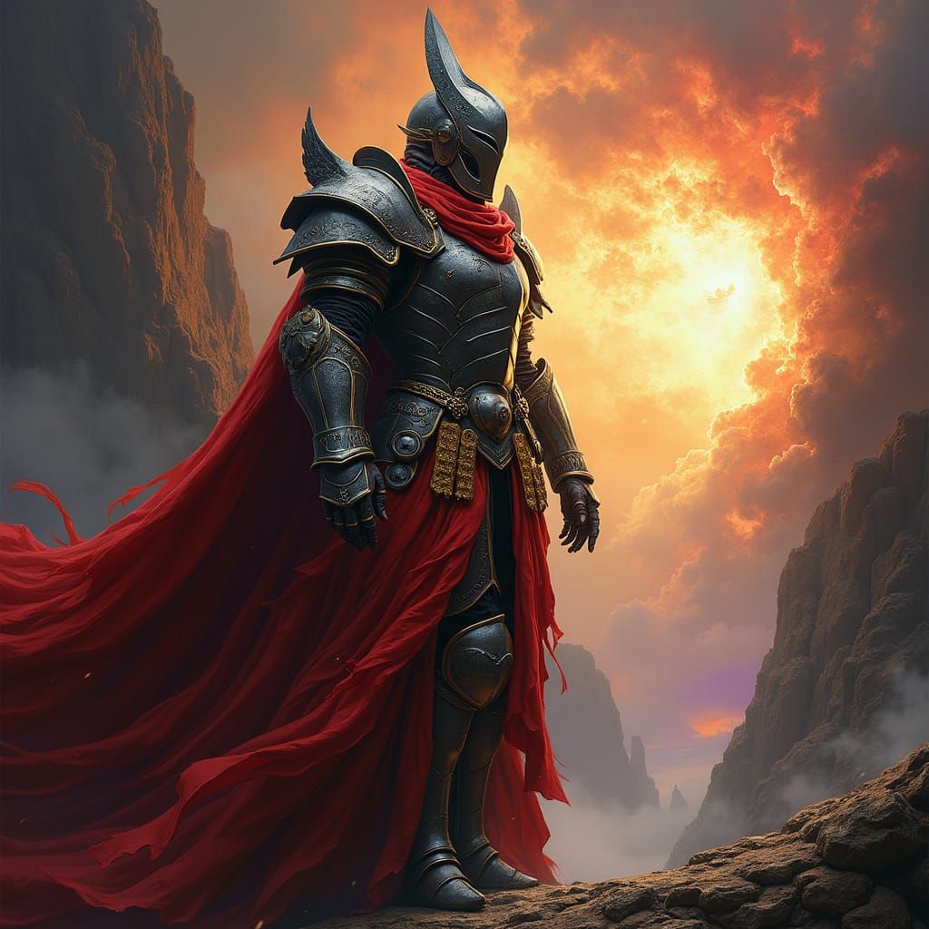 Majestic Chaos Magic Warrior on the Brink of Cosmic Destruct...