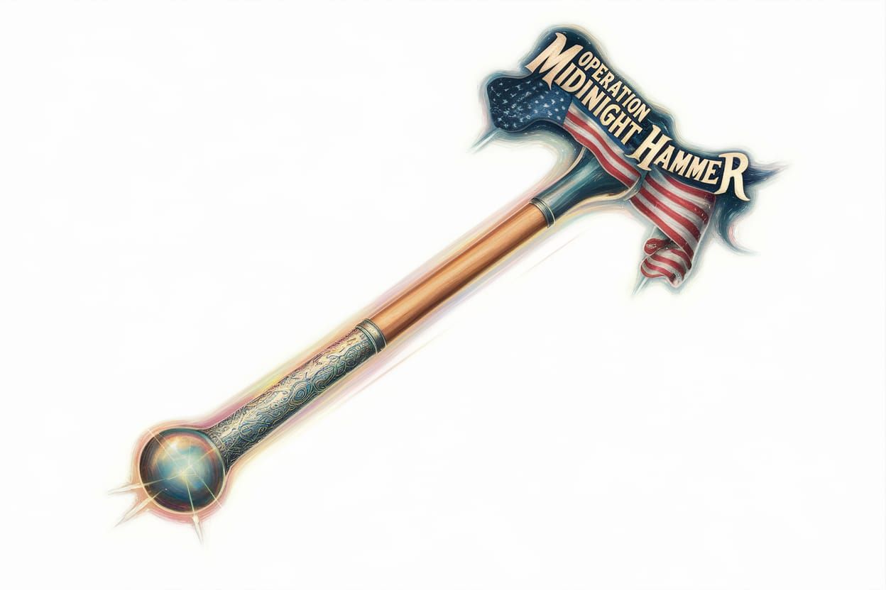 Sledgehammer Destroys Missile: Hyperdetailed Oil Painting