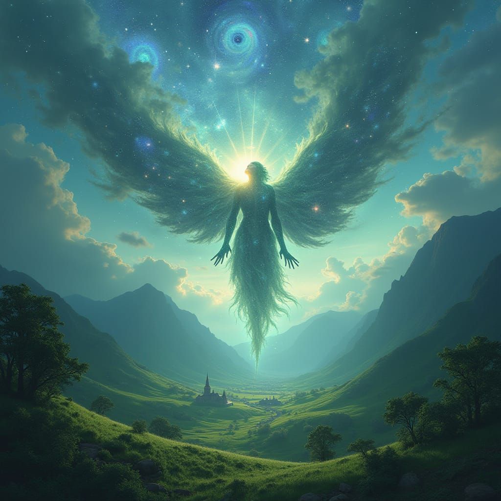 Celestial Guardian Descends to Protect Emerald Valley