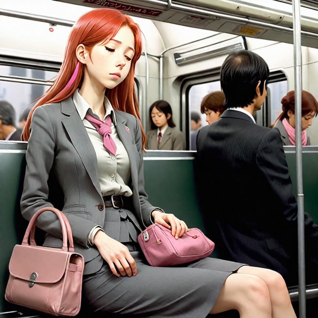 Sleeping on the train...again.