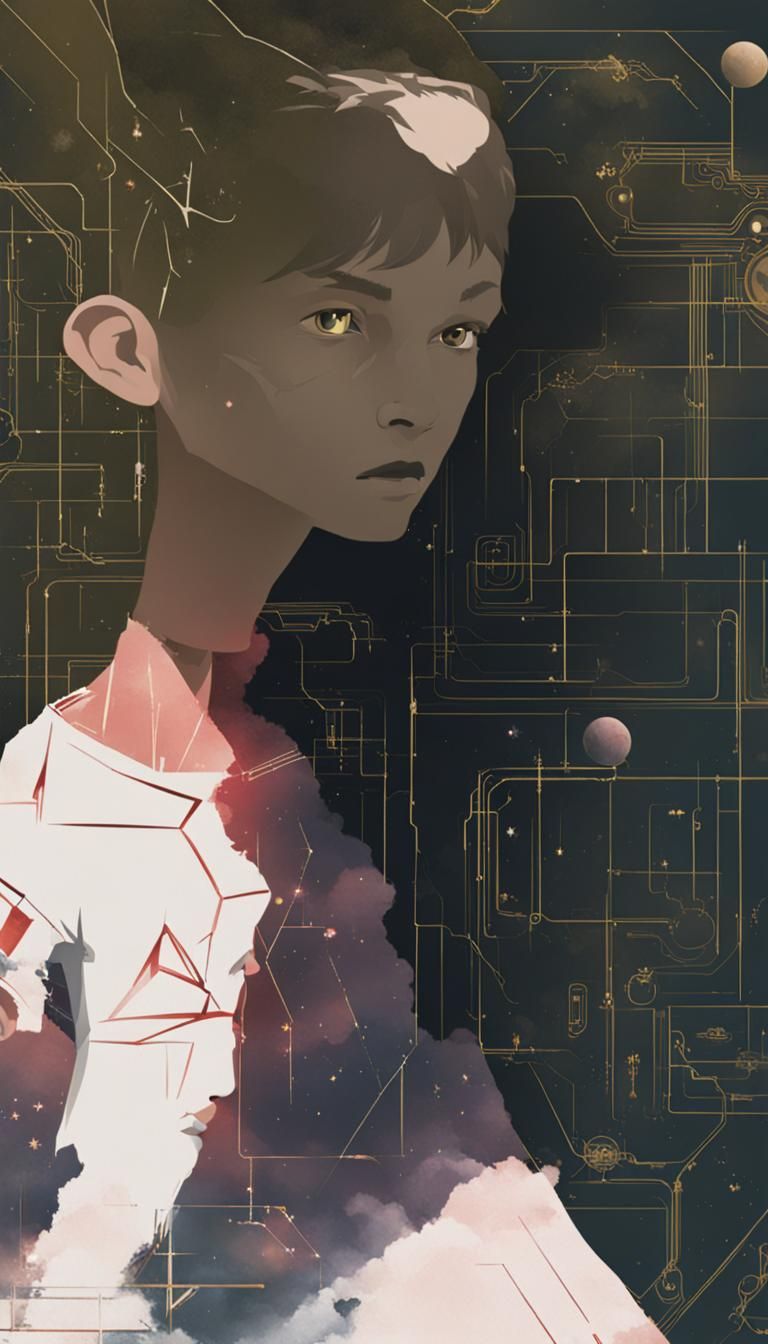 Futuristic Space Warriors in Dynamic Composition