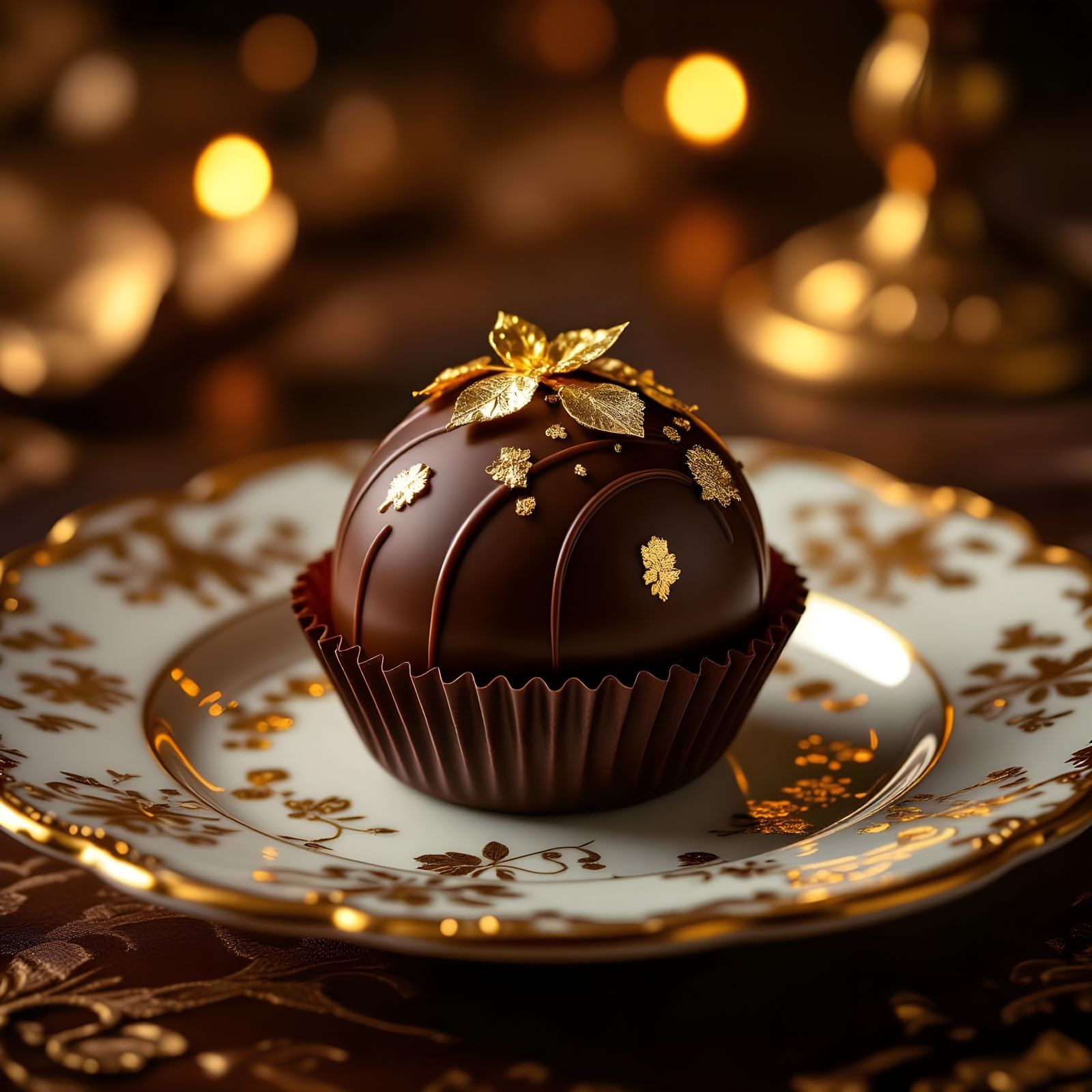Luxury Food Photo of Truffle, Cake, or Candy