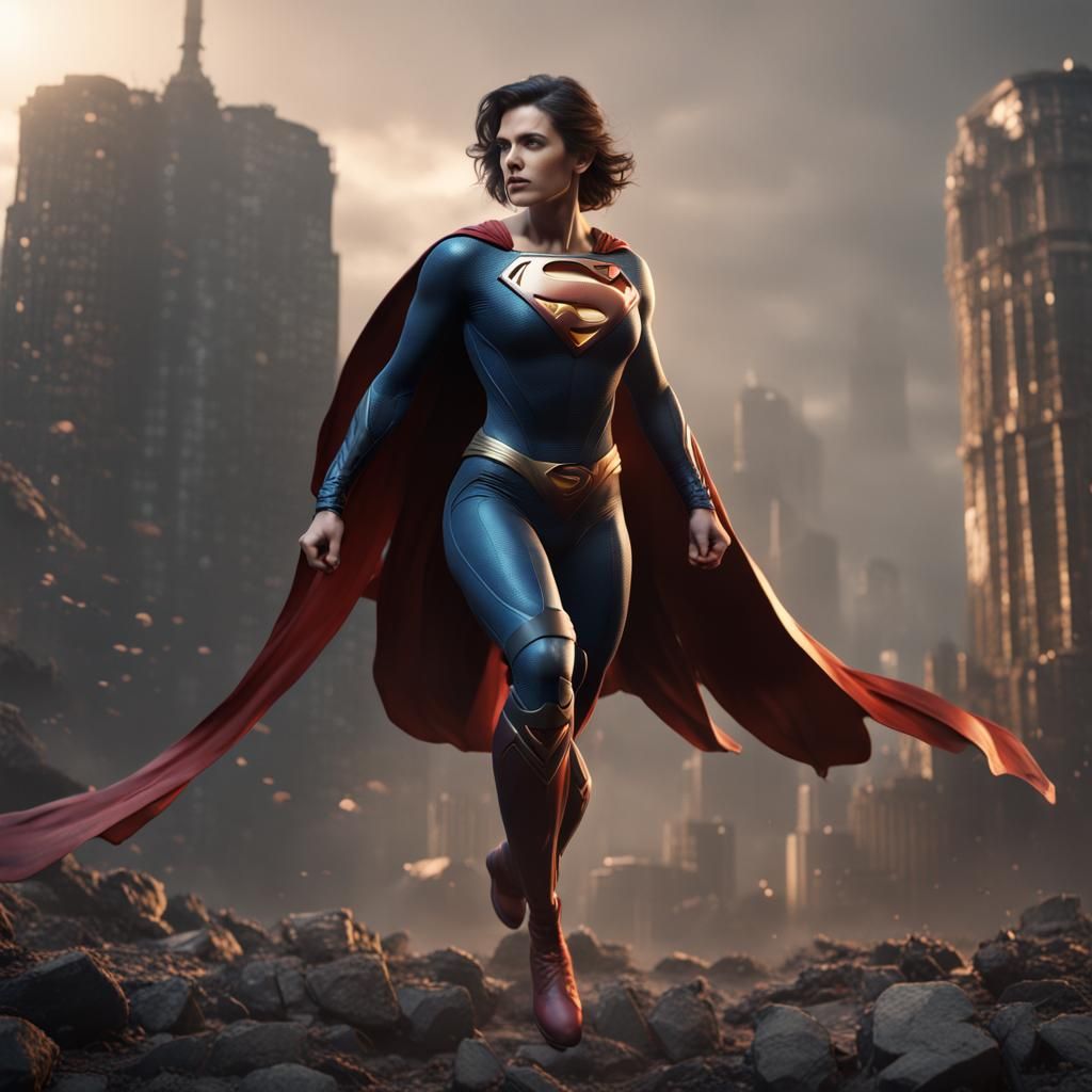 Female Superhero Concept Art in 8K Resolution