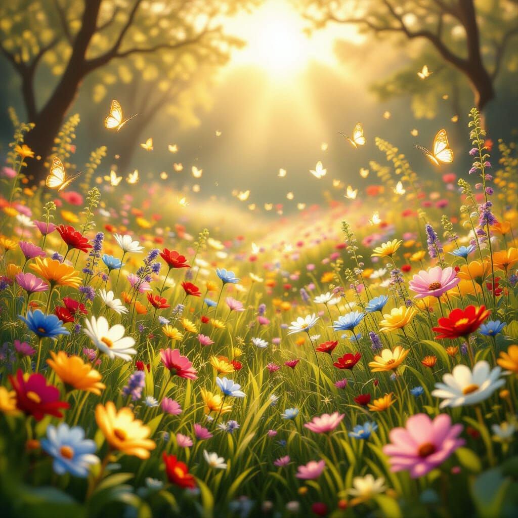 Fantasy Meadow of Eternal Spring